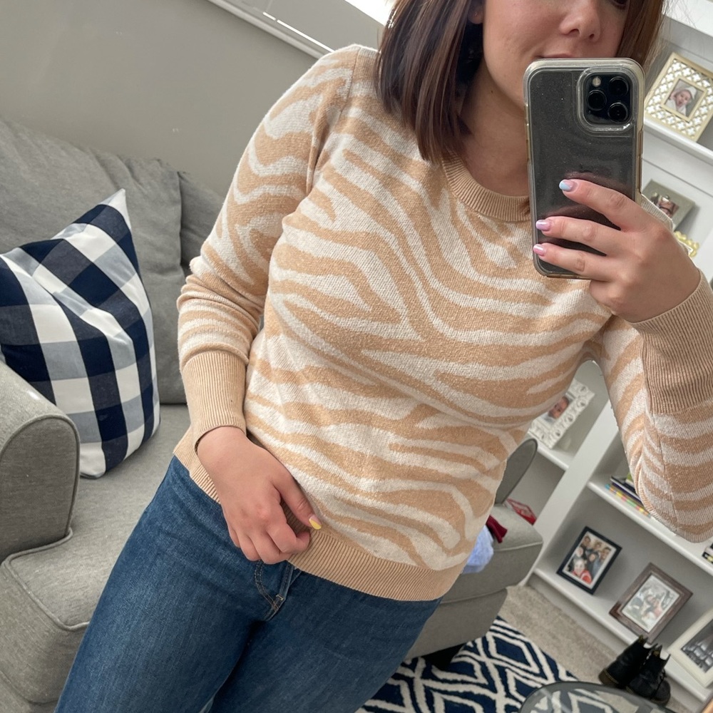 Animal print sweater